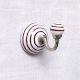 White Cherry Striped Wall Hooks