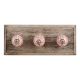 Red Leaf Ceramic Wooden Hooks