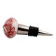 Red Net Ceramic Wine Stopper