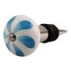 Light Blue Fan Ceramic Wine Stopper