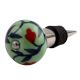 Red Anthurium Ceramic Wine Stopper