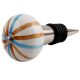 Blue Brown Rays Ceramic Wine Stopper