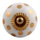 Golden Dot Ceramic Drawer Knob