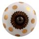 Golden Dot Ceramic Drawer Knob