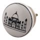 Tajmahal Ceramic Flat Dresser Knob