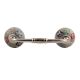 Multi Colored Floral Crackle Ceramic Bridge Handle