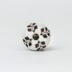 Brown Leaf Cut Flower Etched Ceramic Drawer Knob