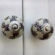 Purple Tiny Floral Drawer Knob