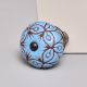 Turquoise Etched Ceramic Floral Dresser Knob Online