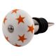 Orange Star Ceramic Wine Stopper