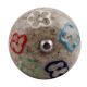 Multi Colored Floral Crackle Ceramic Wine Stopper