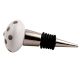 Silver Dot Ceramic Wine Stopper