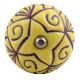 Yellow Base Brown Etched Ceramic Wine Stopper