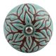Amarylis Floral Etched Ceramic Wine Stopper