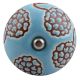 Turquoise Marigold Etched Ceramic Wine Stopper