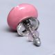 Pink Star Ceramic Drawer Knob
