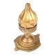 Golden Bronze Candle Holder In Lotus Shape