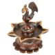 Bronze Peacock Oil Lamp Diya Used in Temple