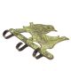 Green Bronze Metal Wall Hooks with Perching Birds