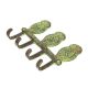 Wise Owl Wall Hooks Set of 3 in Patina Bronze