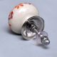 Orange Leaf Ceramic Floral Drawer Knob