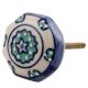 Sea Green Octagon Ceramic Dresser Knob
