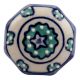 Sea Green Octagon Ceramic Dresser Knob