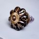 Black Golden Leaf Big Melon Cabinet Knob