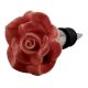 Old Pink Rose Ceramic Wine Stopper