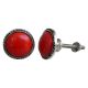 Firebrick Glass Metal Knobs