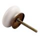 Golden Rangoli Pattern Flat Ceramic Drawer Knob