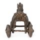 Brass Toy Horse on Wheels