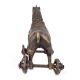 Rustic Brass Horse on Wheel