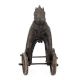 Brass Horse on Wheel Toy