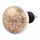 Golden Ornamental Flower Flat Ceramic Wine Stopper