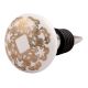 Golden Flower Flat Ceramic Wine Stopper