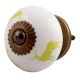 Lime Standing Rein Deer Pattern Ceramic Cabinet Knob Online