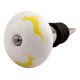 Yellow Runing Rein Deer Pattern Ceramic Wine Stopper