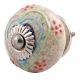 Mixed Color Heart Crackle Ceramic Drawer Knob