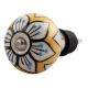Mustard Flower Ceramic Wine Stopper