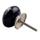 Navy Blue Star Ceramic Cabinet Knob