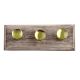 Lime Flat Glass Wooden Hooks
