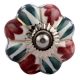 Maroon Big Melon Ceramic Cabinet Knob