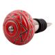Brown Pattern Etched Ceramic Wine Stopper