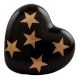 Golden Star Heart Ceramic Cabinet Knob