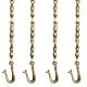 Brass Dancing Lady  Elephant and Lamp Figurine Swing Chain(Set Of 4 Pieces)