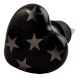 Silver Star Heart Ceramic Wine Stopper