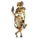 Brass Dancing Lady with Parrot In Hand Door Handle