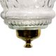 Clear Hanging glass light fixture Small Lamp