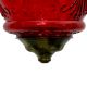 Red Hanging glass light fixture Big Lamp